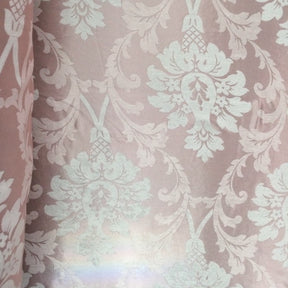 Pink Velvet Jacquard Fabric 9029 SV570417 3