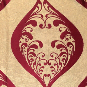 Burgundy Velvet Jacquard Fabric 9075 SV570409 2