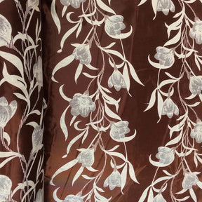 Brown Velvet Jacquard Fabric 9082 SV570418 3