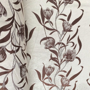 Brown Velvet Jacquard Fabric 9082 SV570418 1