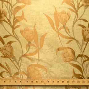 Gold Velvet Jacquard Fabric 9083 SV570419 2