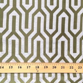 Olive Velvet Jacquard Fabric 91617 SV570438 3