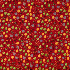 Carnation Crepe De Chine Print Fabric SV577810 Burgundy 1