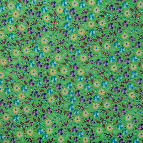 Carnation Crepe De Chine Print Fabric SV577811 Light Green 1