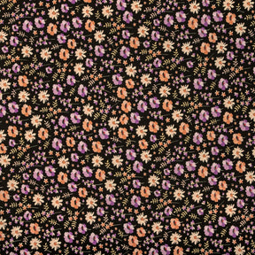 Carnation Crepe De Chine Print Fabric SV577812 Black 1