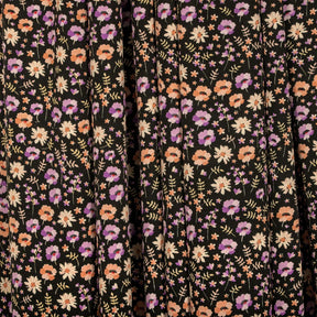 Carnation Crepe De Chine Print Fabric SV577812 Black 2
