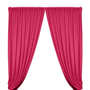 Stretch Velvet Rod Pocket Curtains American Beauty 1