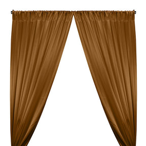 Crepe Back Satin Rod Pocket Curtains Antique Gold 1