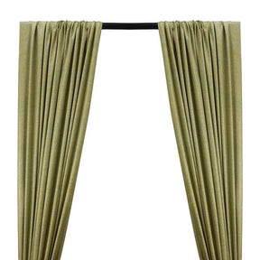 Silk Linen Matka Rod Pocket Curtains Apple 2 Tone Apple 1