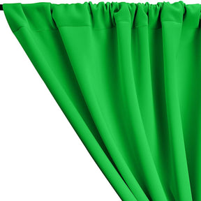 Neoprene Scuba Rod Pocket Curtains Apple Green 1