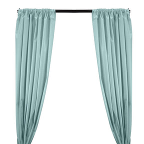 Ottertex Canvas Waterproof Rod Pocket Curtains Aqua 1