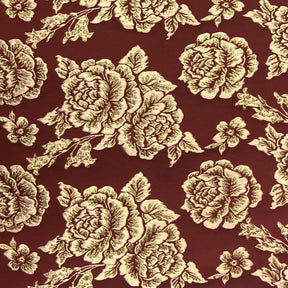 Gold 3D Metallic Jacquard SV574468 Burgundy 2