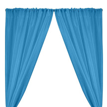 Polyester Dupioni Rod Pocket Curtains Baby Blue 160 Baby Blue 1