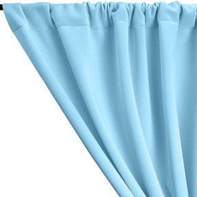 Neoprene Scuba Rod Pocket Curtains Baby Blue 2