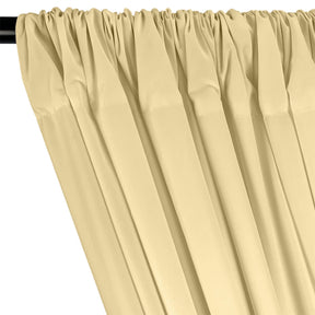 Cotton Polyester Broadcloth Rod Pocket Curtains Curtains Beige 2