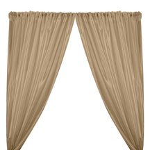 Extra Wide Nylon Taffeta Rod Pocket Curtains Beige 1