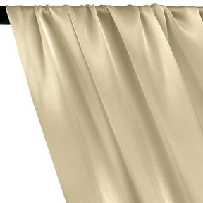 Silk Charmeuse Rod Pocket Curtains Beige 2
