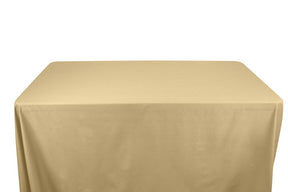 Stretch Broadcloth 6 Feet Banquet Table Covers Beige 1