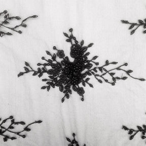 Spirit Bridal Lace Beaded Fabric SV570623 Black 2