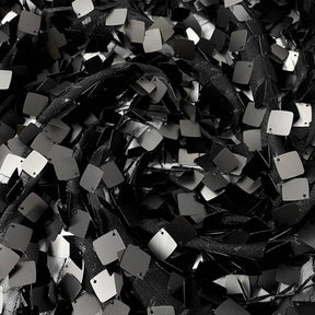 Square Dangling Sequins Fabric SV576598 Black 3