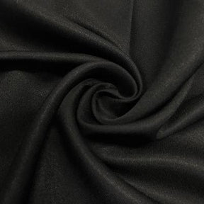 Twill Rod Pocket Curtains Black 3