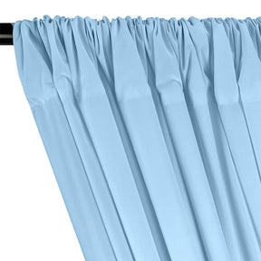 100 Cotton Broadcloth Rod Pocket Curtains Blue 1