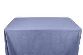 Stretch Broadcloth 6 Feet Banquet Table Covers Blue 1
