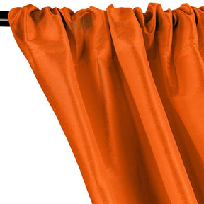 Polyester Dupioni Rod Pocket Curtains Bright Orange 16 Orange 2