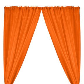 Polyester Dupioni Rod Pocket Curtains Bright Orange 16 Orange 1