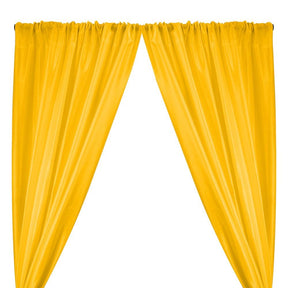 Polyester Dupioni Rod Pocket Curtains Bright Yellow 3 Yellow 1