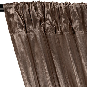 Tissue Lame Rod Pocket Curtains Bronze  2