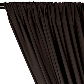 Ity Stretch Knit Jersey Rod Pocket Curtains Brown 2