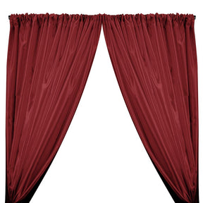 Charmeuse Satin Rod Pocket Curtains Burgundy 1