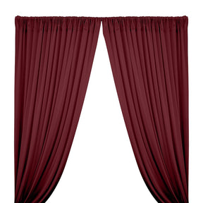 Cotton Jersey Rod Pocket Curtains Burgundy 1
