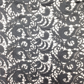 Grey Cardinal Guipure French Venice Lace Fabric SV570219 2
