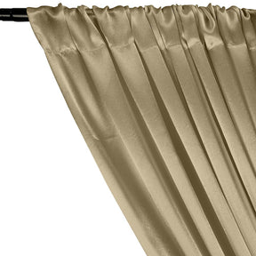 Crepe Back Satin Rod Pocket Curtains Champagne 2