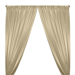 Crepe Back Satin Rod Pocket Curtains Champagne 1