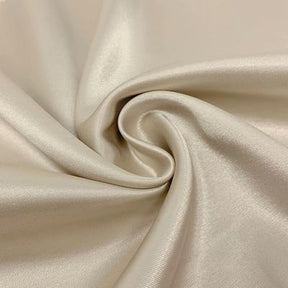 Stretch Charmeuse Satin Rod Pocket Curtains Champagne 3