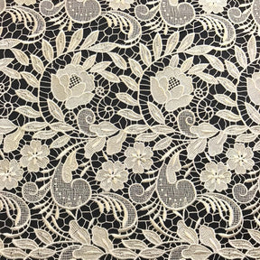 Tulip Guipure French Venice Lace Fabric SV574148 Champagne 2