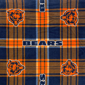 Chicago Bears Plaid Nfl Fleece Fabric SV577075 1