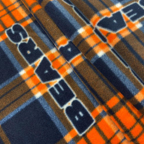 Chicago Bears Plaid Nfl Fleece Fabric SV577075 2