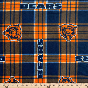 Chicago Bears Plaid Nfl Fleece Fabric SV577075 3
