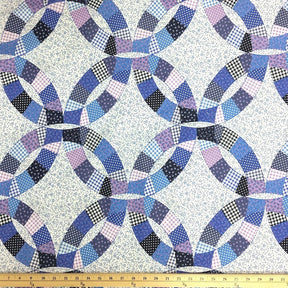 Circle Blue Print Sheeting Fabric SV573719 1