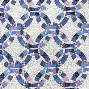 Circle Blue Print Sheeting Fabric SV573719 2