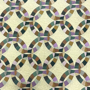 Circle Green Print Sheeting Fabric SV573721 2