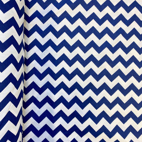 Navy Classic Chevron Printed Cotton Fabric SV576729 1