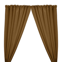 Stretch Taffeta Rod Pocket Curtains Cocoa 1