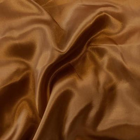Charmeuse Satin Rod Pocket Curtains Copper 3