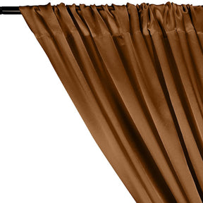 Charmeuse Satin Rod Pocket Curtains Copper 2