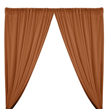 Peachskin Rod Pocket Curtains Copper 1